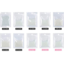 Load image into Gallery viewer, 100 g UV Resin Bubble Beads 0.4 mm to 3 mm Droplet Bubble Beads Fillers for DIY Shaker Resin Molds Resin Pendant Jewelry Making (Transparent Color)