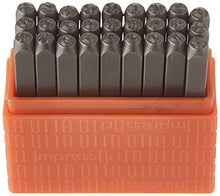 Load image into Gallery viewer, ImpressArt - Uppercase Basic Bridgette 3mm Metal Letter Stamp Set, Steel Alphabet Punches for Metal Stamping