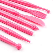 Load image into Gallery viewer, BronaGrand Set of 14 Mini Plastic Crafts Clay Modeling Tool for Shaping and Sculpting (Pink)