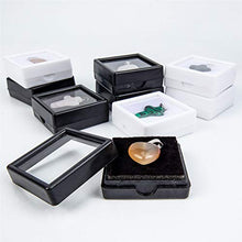 Load image into Gallery viewer, BENECREAT 24PCS Black Gemstone Display Box Jewelry Box Container with Clear Top Lids, 1.57" x 0.6", for Gems, Coins,Jewelry and Valentine's Day Gift Packing