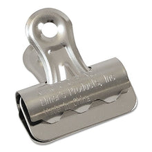 Load image into Gallery viewer, X-ACTO 2001LMR Bulldog Clips, Steel, 7/16-Inch Capacity, 1-1/4-Inch w, Nickel-Plated, 36/Box