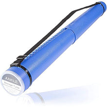 Load image into Gallery viewer, Juvale Blue Expandable Storage Tube for Posters, Blueprints, and Artwork (24 to 40 Inches)