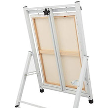 Load image into Gallery viewer, Bob Ross 2-in-1 Studio Easel - As Seen on Netflix Metal Easel Four Legged Tabletop Easel - White