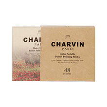 Load image into Gallery viewer, Charvin Water-Soluble Semi Hard Pastels Painting Sticks, Highly Pigmented Square Pastel Stick (2 5/16" x 5/16") - Set of 48 Assorted Colors