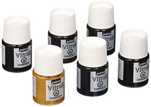 Load image into Gallery viewer, Pebeo Vitrail, Discovery Set of 6 Assorted Stained Glass Effect Paints, 20 ml Bottles