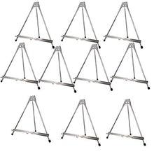Load image into Gallery viewer, Aluminum Table Easel 20" x 24" Display with Rubber Feet, Hold Canvas,Poster, Frame, Painting(Silver,1 Pack)