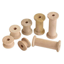 Load image into Gallery viewer, Chenille Kraft 3570 Craft Spool, 1/2 x 2 Inches, Wood