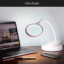 Load image into Gallery viewer, Brightech LightView Portable - Battery Powered Magnifying Glass with Bright LED Light, Stand & Clamp - Magnifying Lamp for Mobile Estheticians, Makeup Artists, Painting, Sewing, Crafts, Reading