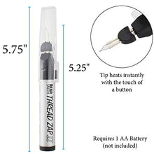 Load image into Gallery viewer, The Beadsmith Thread Zap II, Thread Burner, 5.25 inches, Push Button, Battery Operated (1xAA), Trim, Burn and Melt thread with one touch, Ideal for finishing bead weaving and stringing projects