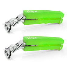 Load image into Gallery viewer, Amytalk 2Pack Green Bowl Clip Gripper Clips Retriever Tongs for Lifting Hot Dishs Bowl Pot Pan Plate from Instant Pot Microwave Oven Air Fryer, 304 Stainless Steel