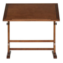 Load image into Gallery viewer, Vintage Rustic Oak Drafting Table, Top Adjustable Drafting Table Craft Table Drawing Desk Hobby Table Writing Desk Studio Desk, 42''W x 30''D