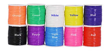 Load image into Gallery viewer, Mandala Crafts Plastic Lacing Cord Kit for Key Chains, Bracelets, Necklaces, Lanyards, Jewelry Making Rainbow 1.5mm
