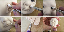 Load image into Gallery viewer, COMIART Clay Sculpture Tools Silicon Color Shapers Painting Brushes Size 6