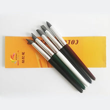 Load image into Gallery viewer, COMIART Clay Sculpture Tools Silicon Color Shapers Painting Brushes Size 6