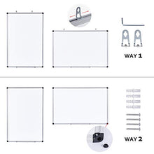 Load image into Gallery viewer, T-SIGN Magnetic Dry Erase Whiteboard 48 x 36 Inch, 4 x 3 Large White Board, Silver Aluminum Frame Wall-Mounted, Magnetic Eraser, 2 Whiteboard Pen, Detachable Marker Tray, 6 Magnets for Office, School