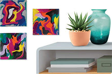 Load image into Gallery viewer, Crayola Siganture Paint-Pour Canvas Art Painting Kit, Marbleizing Mini Canvas, 29 Piece (Pack of 1)