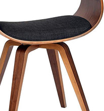 Load image into Gallery viewer, Armen Living Summer Chair in Charcoal Fabric and Walnut Wood Finish