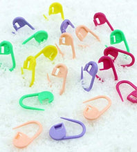 Load image into Gallery viewer, 100PC Mix Color Knitting Stitch Counter Crochet Locking Stitch Markers Stitch Needle Clip Knitting Crochet Markers (100)