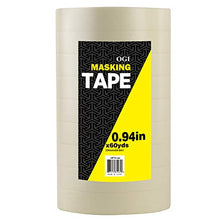 Load image into Gallery viewer, OGI General Purpose Masking Tape for Production Painting, 0.94-Inch by 60-Yard, 9-Pack