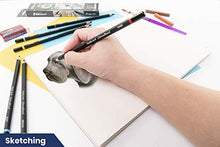 Load image into Gallery viewer, Pacific Arc Premium Charcoal Drawing Pencils for Artists - 6 Pieces Soft Medium and Hard - Charcoal Pencils for Drawing, Sketching and Shading - Great Non Toxic Art Supplies Set for Adults and Kids