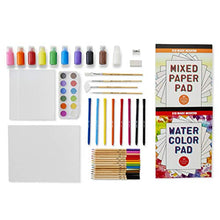 Load image into Gallery viewer, Kid Made Modern Kids Arts and Crafts Studio in A Box Set - Painting Sketching and Coloring Kit