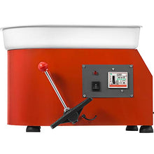 Load image into Gallery viewer, Mophorn Pottery Wheel 25cm Pottery Forming Machine 280W Electric Pottery Wheel with Adjustable Feet Lever Pedal DIY Clay Tool with Tray for Ceramic Work Clay Art DIY Clay