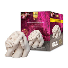 Load image into Gallery viewer, Edinburgh Family Hand Casting Kit for 4 - DIY Hand Casting Kits for Family, Family Hand Molding Casting Kit, Perfect for Family Gift Ideas and Family Vacation Gifts - Packaging May Vary