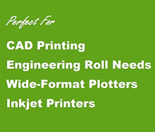 Load image into Gallery viewer, EcoChit 24" x 150' CAD Inkjet Bond Paper Rolls, 92 Bright 20lb, 2" core, 4 Rolls per Case