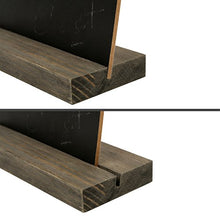 Load image into Gallery viewer, MyGift Mini Tabletop Chalkboard Signs with Rustic Wood Stands, 5 x 6-inch, Set of 6