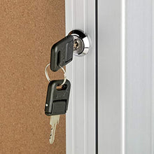 Load image into Gallery viewer, Adir Office Enclosed Bulletin Board - Single Door Locking Cork Board Display Board for Home, School, Office, and More. 24"x36" (Silver / Cork)