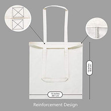 Load image into Gallery viewer, TOPDesign 5 | 12 | 24 | 48 Pack Economical Cotton Tote Bag, Lightweight Medium Reusable Grocery Shopping Cloth Bags, Suitable for DIY, Advertising, Promotion, Gift, Giveaway, Activity (5-Pack)