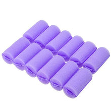 Load image into Gallery viewer, 36 Pieces Foam Sponge Hair Rollers - Soft Sleeping Hair Curlers Flexible Hair Styling Curlers Sponge Curlers for Hair Styling (Purple)