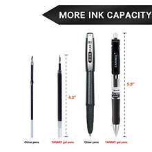 Load image into Gallery viewer, Tanmit Gel Pens Retractable Black Ink Rollerball Pens, Fine Point Ballpoint Writing Pen for Office - 0.5mm Tips with Comfort Grip (18-Pack)