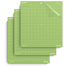 Load image into Gallery viewer, Nicapa Standard Grip Cutting Mat for Cricut Explore Air 2 Maker(12x12 inch,3 Pack) Standard Adhesive Sticky Green Quilting Replacement Cut Mats