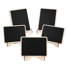 Load image into Gallery viewer, Amazon Basics Wood Mini Chalkboards Signs with Support Easels, 20 Pack