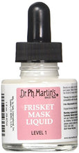 Load image into Gallery viewer, Dr. Ph. Martin's FRSK10OZLVL1 Martin's Frisket Mask Liquid (Level 1) Masking Fluid, 1.0 oz, Clear, 1 Bottle