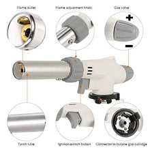 Load image into Gallery viewer, Butane Torch Kitchen Blow Torch - Chef Cooking Torch Lighter Adjustable Flame With Safety Lock Culinary Torch For Creme Brulee, Baking, BBQ Butane Gas Not Included…