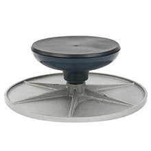 Load image into Gallery viewer, 12" Diameter Pottery Wheel Decorating Banding Heavy Cast Iron Metal Construction Joint with Ball Bearings Non-Skid Rubber Boot