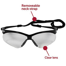 Load image into Gallery viewer, KLEENGUARD V30 Nemesis Safety Glasses (25676), Clear with Black Frame, 12 Pairs/Case