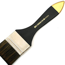 Load image into Gallery viewer, Artist Flat Paint Brush-Large Wash Brushes Set for Gesso, Varnishes, Acrylic Painting, Watercolor, Wood, Wall, Furniture-Brush Cleaner 6 Pcs