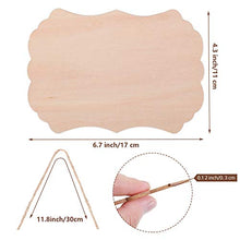 Load image into Gallery viewer, Jetec 10 Pieces Unfinished Blank Sign Hanging Wood Sign Decorative Wood Plaques for DIY Craft, 5 Designs