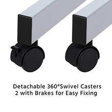 Load image into Gallery viewer, YAHEETECH Adjustable Glass Drafting Table Drawing Desk Art Desk Versatile Art Craft Station Study Table w/ 2 Slide Rolling Wheels and Drawers for Artist Painters Home Office