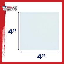 Load image into Gallery viewer, US Art Supply 4 X 4 inch Professional Artist Quality Acid Free Canvas Panel Boards 24-Pack (1 Full Case of 24 Single Canvas Panel Boards)