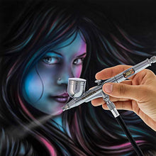 Load image into Gallery viewer, Master Airbrush Master Performance G233 Pro Set with 3 Nozzle Sets (0.2, 0.3 & 0.5mm Needles, Fluid Tips and Air Caps) and Air Hose - Dual-Action Gravity Feed Airbrush with 1/3 oz Cup, Cutaway Handle