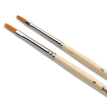 Load image into Gallery viewer, Jerry Q Art 12 Pcs Detail Paint Brushes, Golden Synthetic Hair, High Performance for Oil, Acrylic and Watercolor JQ-503
