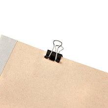 Load image into Gallery viewer, 120Pcs Binder Clips - Paper Clamps Assorted Sizes, Paper Binder Clips, Metal Fold Back Clips with Box for Office, School and Home Supplies