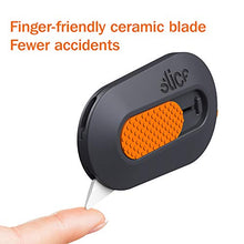 Load image into Gallery viewer, Slice 10515 Mini Box Cutter, Ceramic Blade Locks Into Position, Right or Left Handed Mini Cutter, Keychain Box Opener, Magnetic, 1 Mini Cutter - Blade Stays In Position