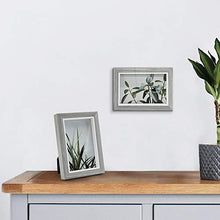 Load image into Gallery viewer, Afuly 4x6 Picture Frame Grey Wooden Photo Frames Modern Ready to Hang and Stand Tabletop Desk Display Gray Decor for Office Home, Set of 2 Unique Gifts