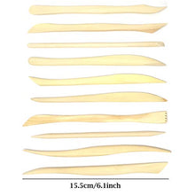 Load image into Gallery viewer, Honbay 10-Piece Double Ended Wooden Mini Modeling Tools Clay Sculpture Tools for Cutting, Carving and Smoothing