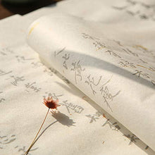 Load image into Gallery viewer, Handmade Decorative Paper Printable White Writing Letter Paper Rice Paper Chinese Calligraphy Paper,25 Sheets